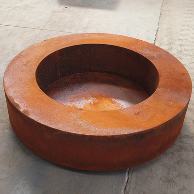 बाहरी फायर पिट बाउल के लिए विशिष्ट कॉर्टन स्टील जंग खाए धातु 2 मिमी मोटाई हीटर कॉर्टन स्टील फायर पिट