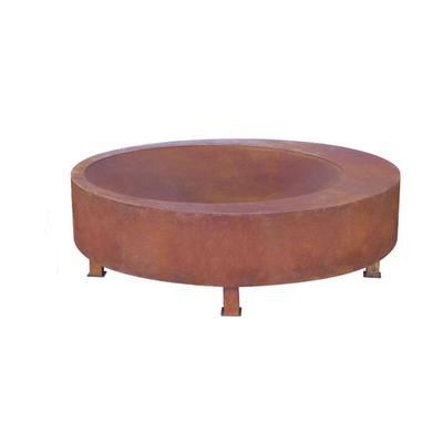 वुड बर्निंग लार्ज वेदरिंग स्टील फायर पिट आउटडोर फायर बाउल 600mm-1500mm